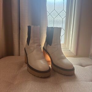 FREE PEOPLE | JAMES CHELSEA BOOT | WHITE | size 6.5